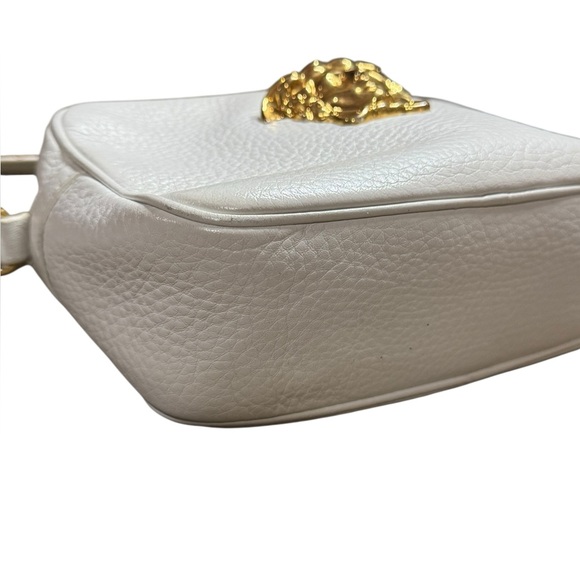 Versace Calfskin Palazzo Medusa Camera Bag White Leather - Picture 5 of 11